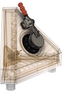 transparent view with clamp & mic